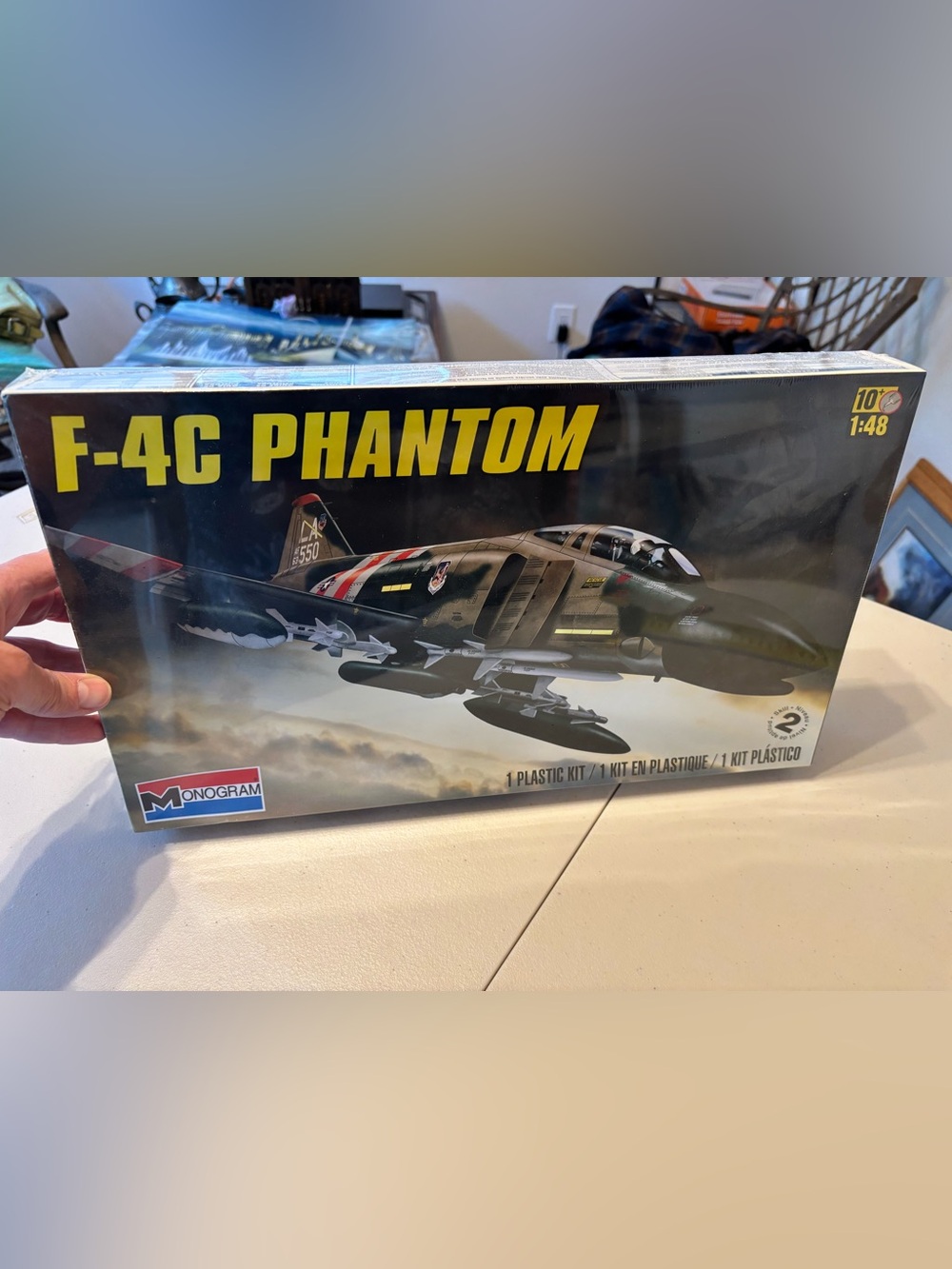 Monogram F-4C Phantom Model Kit - Olive Green Fighter Jet New with Plastic Seal
